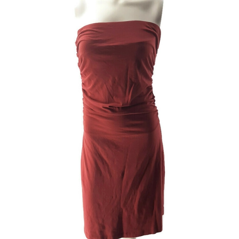 Rebecca Beeson strapless midi dress